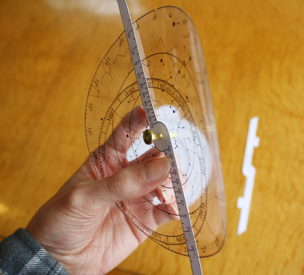 A cardboard model astrolabe