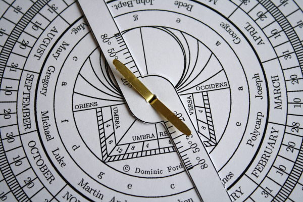 A cardboard model astrolabe