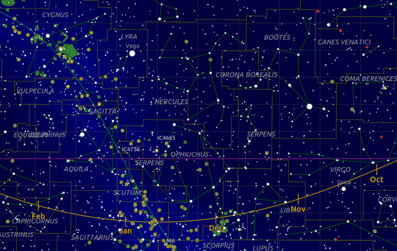 Map Of The Constellation Of The Night Sky Map Of The Constellations - In-The-Sky.org