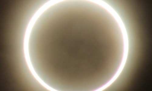 Hybrid Solar Eclipse