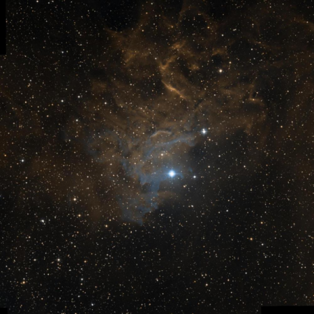 Image of the Flaming Star Nebula