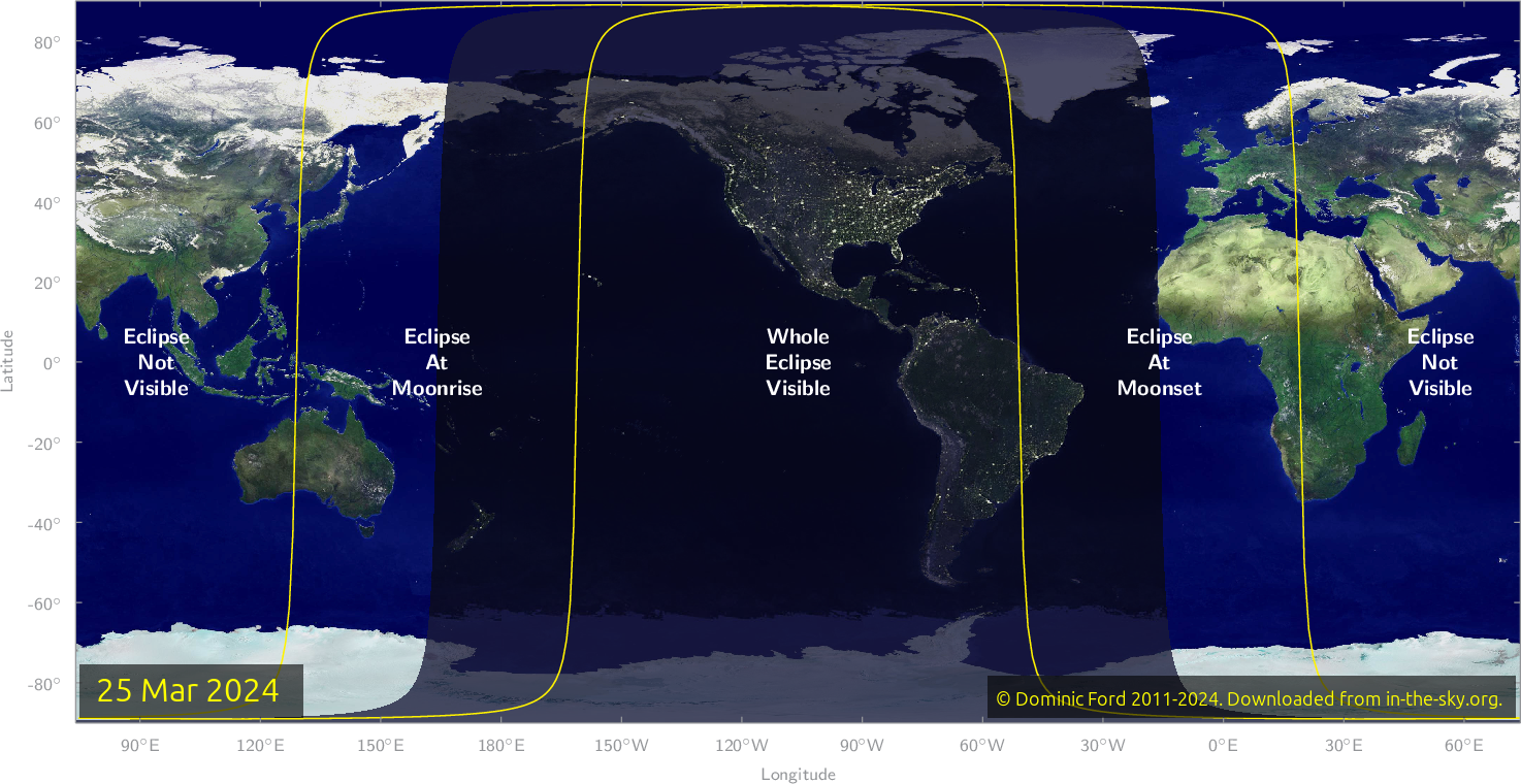 Penumbral lunar eclipse March 2425, 2024